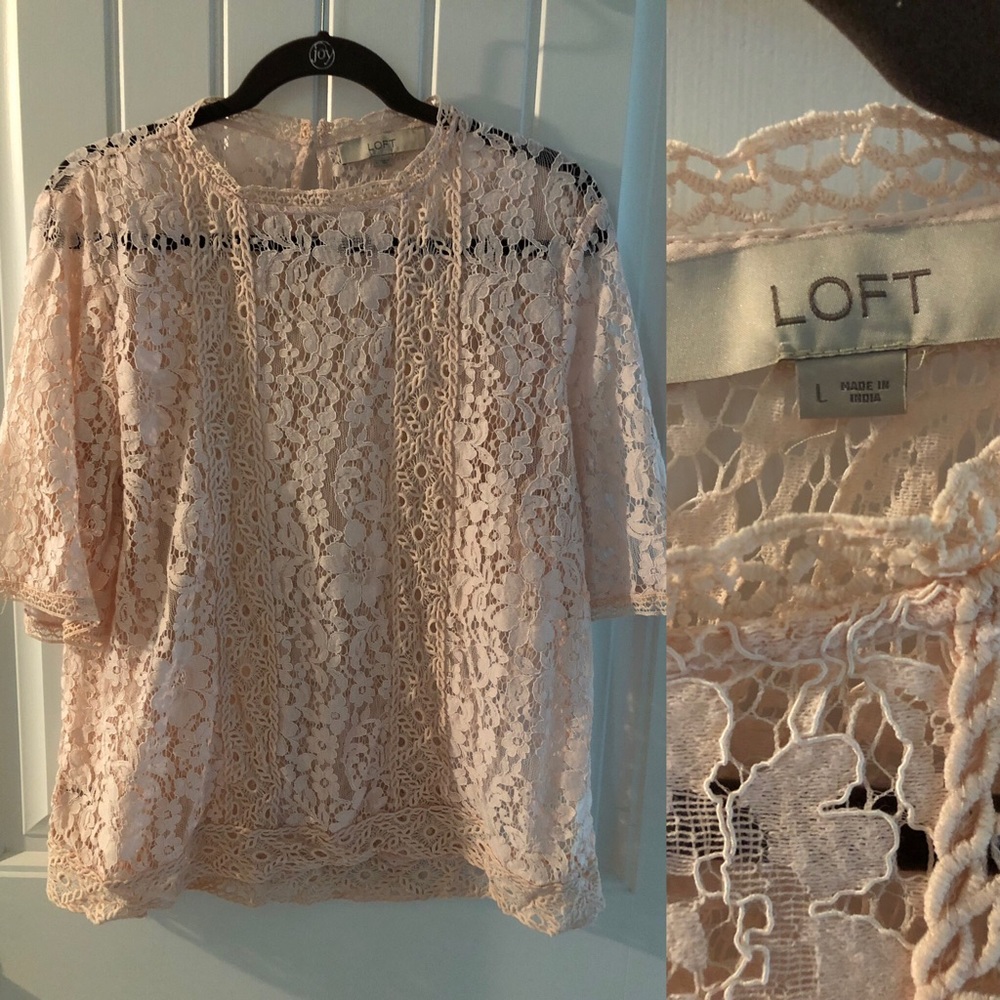 Blush Lace Top